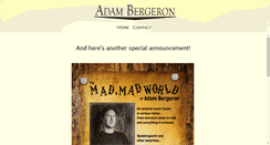 Desktop Screenshot of adambergeron.com