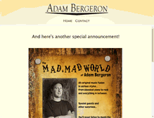 Tablet Screenshot of adambergeron.com